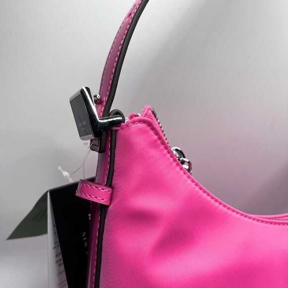 KATE SPADE SAM ICON KSNYL NYLON SMALL SHOULDER BAG IN PINK CLOUD - OS - Picture 7 of 12
